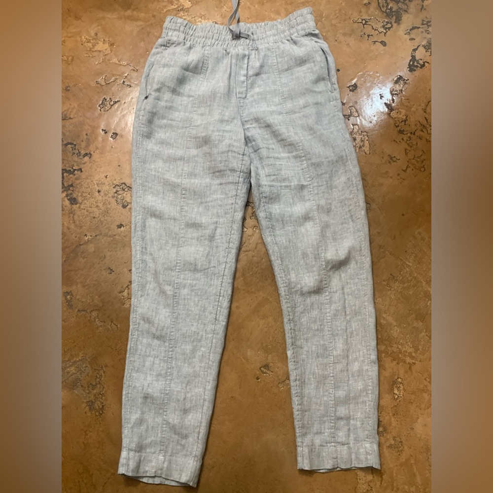 Linen drawstring pants